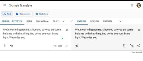 english to pidgin google translate